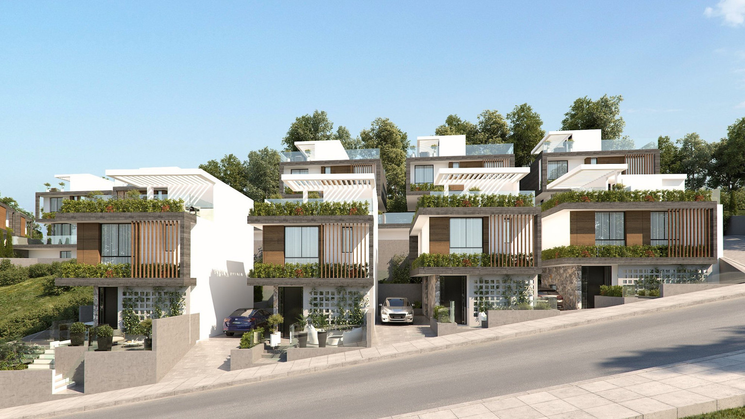 Modern Two-Storey Detached House with a Private Roof Garden , Moni Limassol