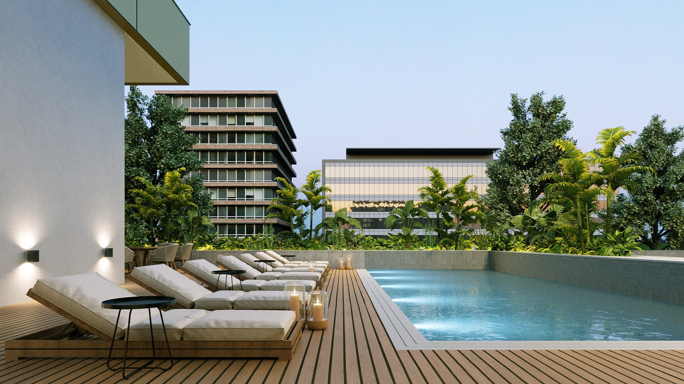 Modern Two-Bedroom Apartment with Communal Pool in Mesa Geitonia , Limassol