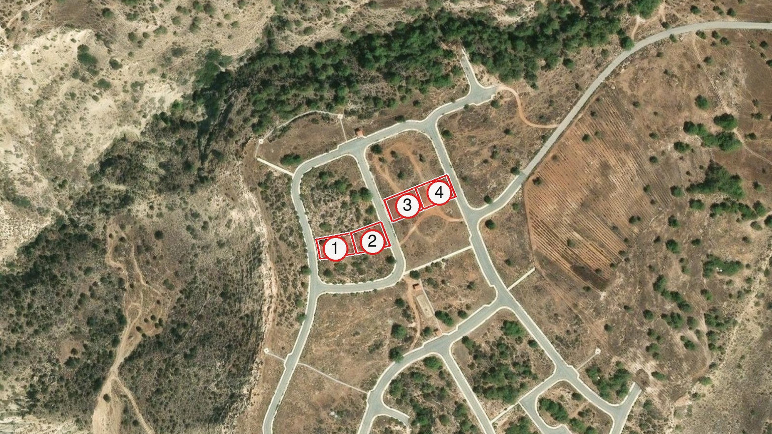 4 Neighbouring Residential Plots for Sale in Pissouri