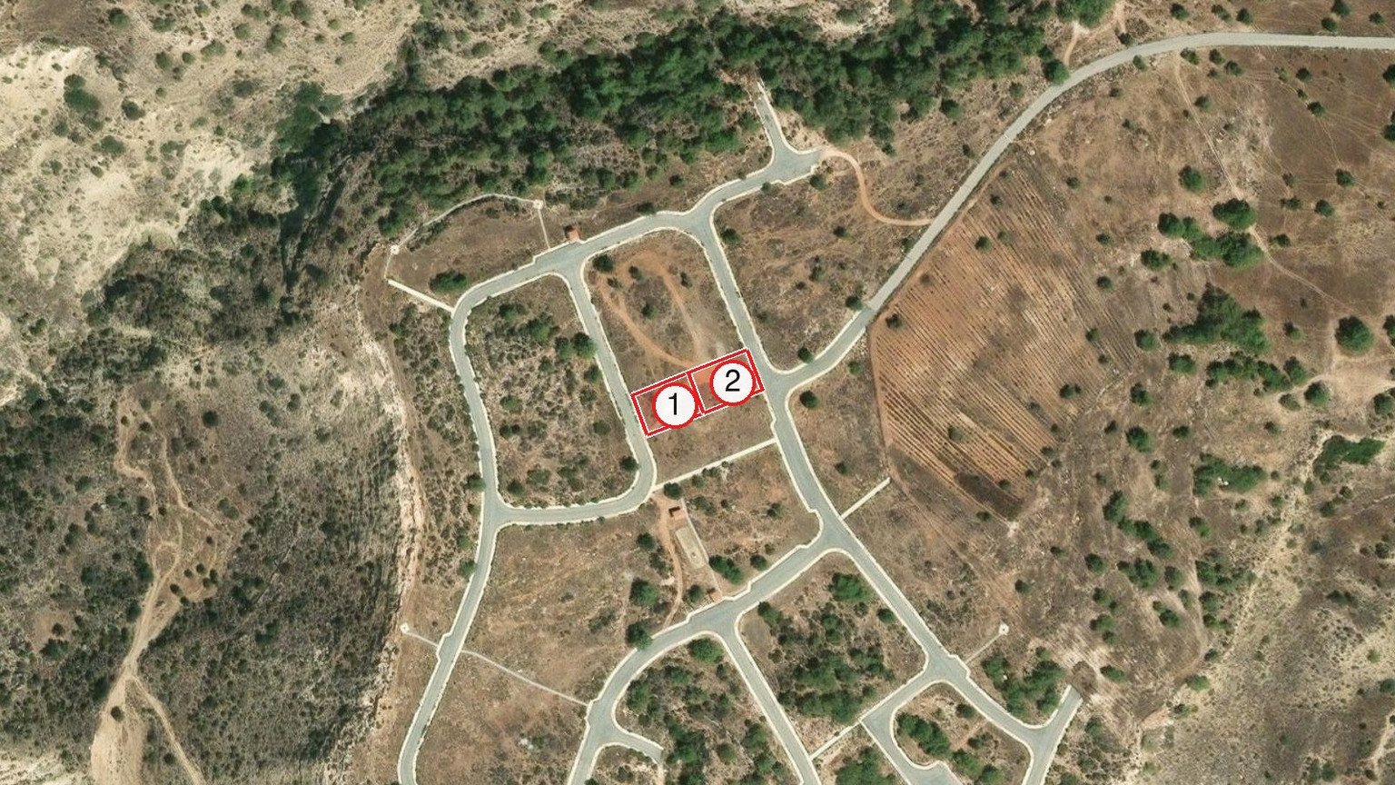 2 Neighbouring Residential Plots for Sale in Pissouri