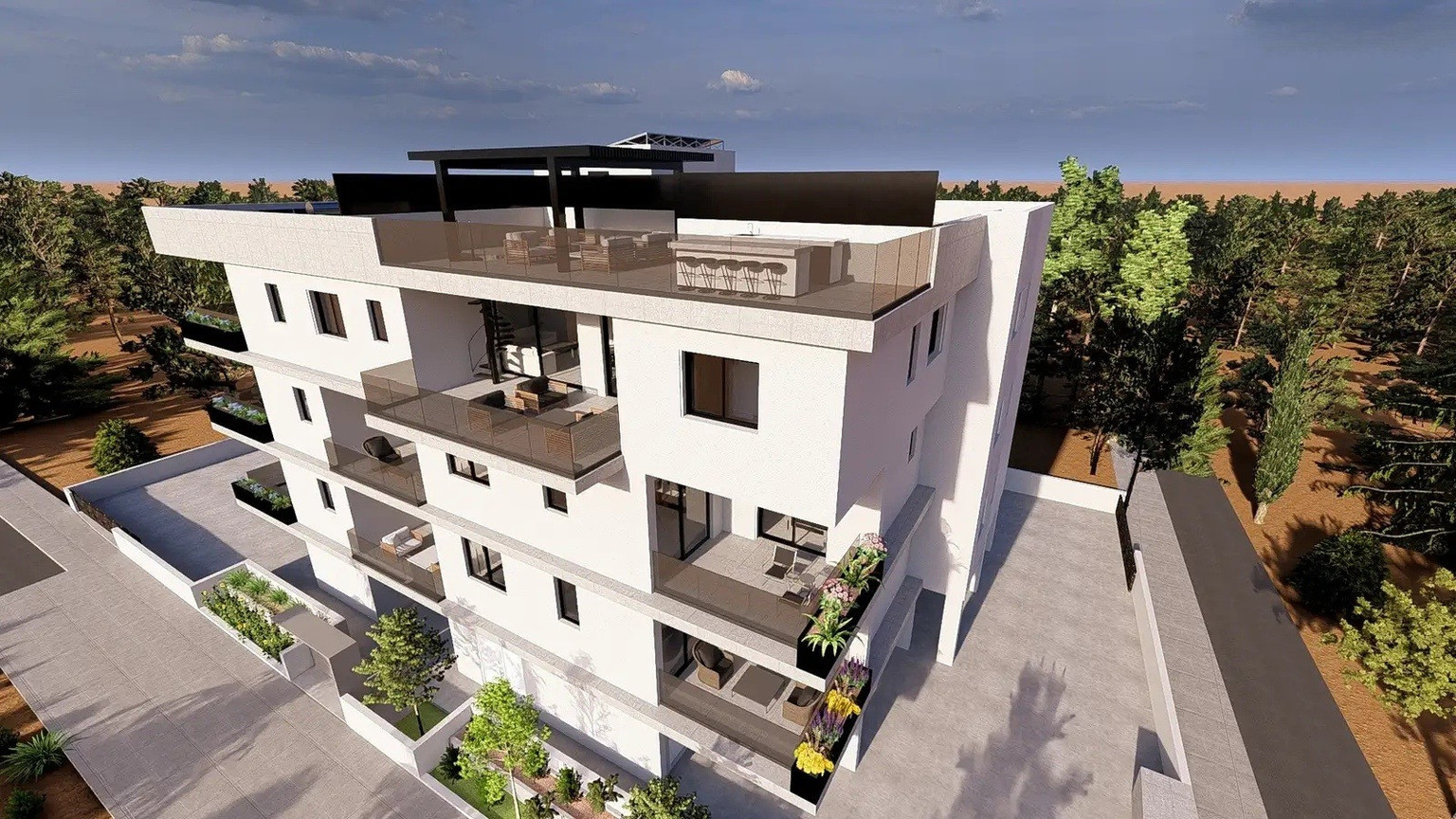 Modern 1-Bedroom Apartment with Garden in Kato Polemidia