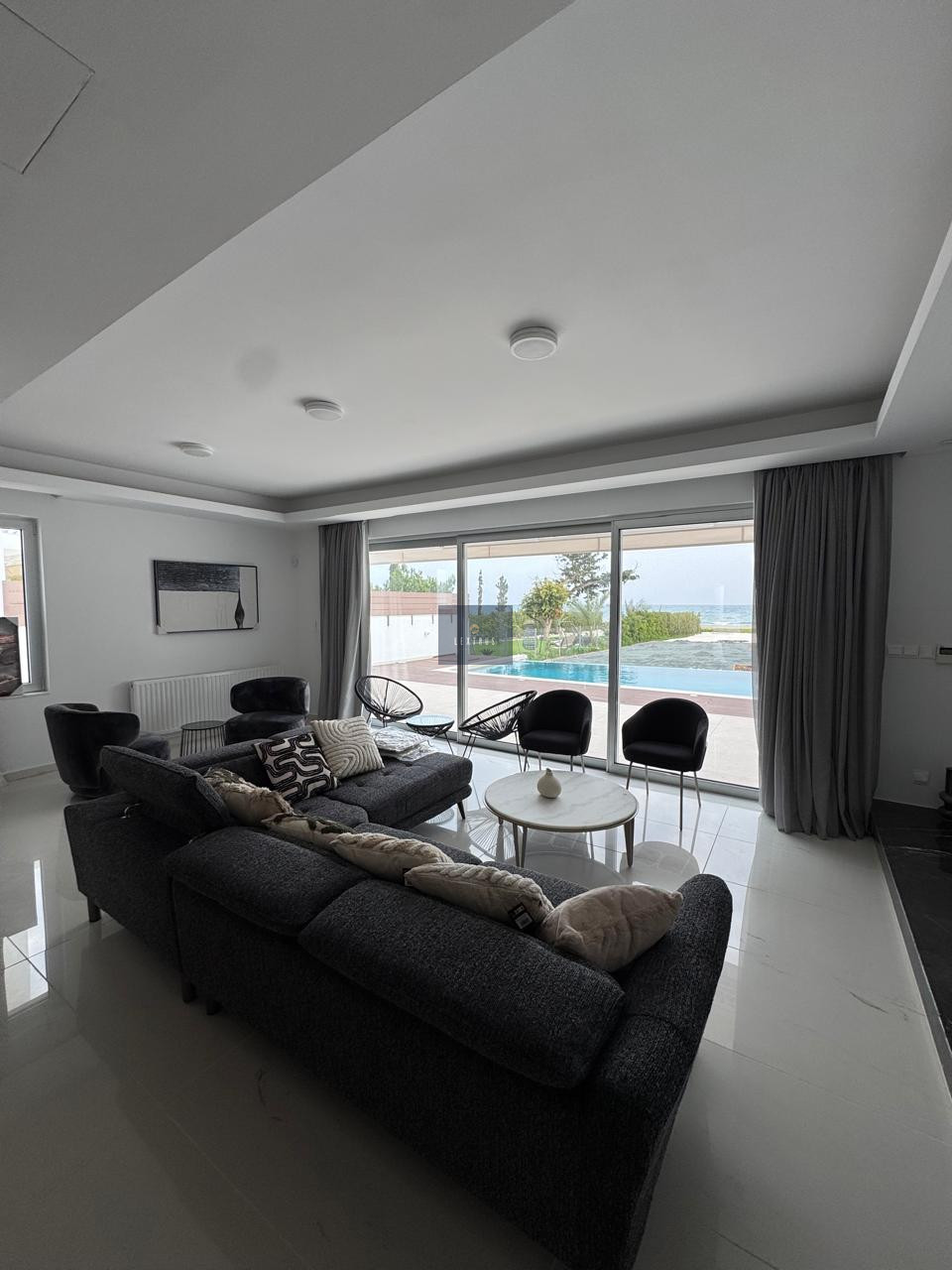 Luxury Sea-View Detached Villa for Rent Perivolia, Larnaca — for rent in Perivolia, Larnaca, Cyprus
