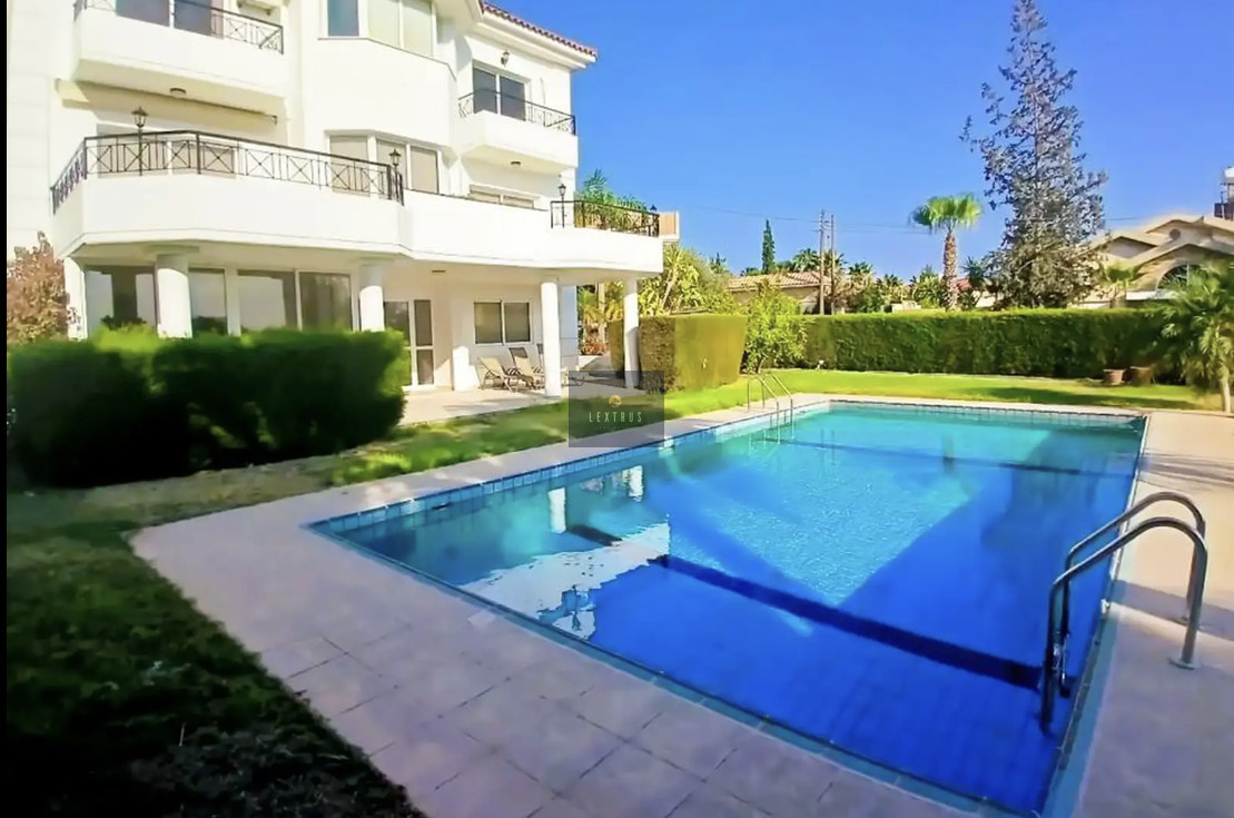 Spacious Six Bedroom Detached Villa with Pool in Leafy Germasogeia — for rent in Germasogeia, Limassol, Cyprus