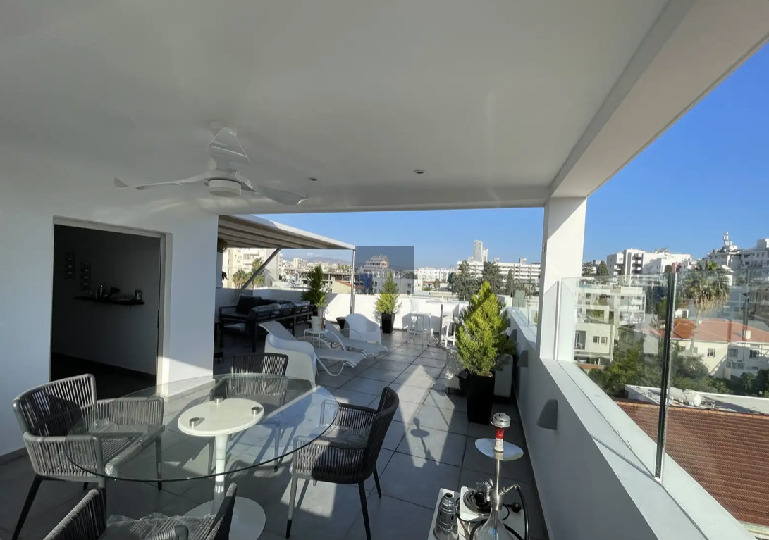 Fully Furnished Penthouse Apartment in Limassol, Agia Triada — for rent in Limassol - Agia Triada, Limassol, Cyprus