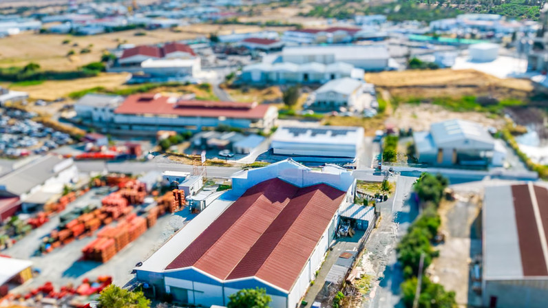 Warehouse 1308 m² for sale in Aradippou - Agios Fanourios, Larnaca City Suburbs, Cyprus