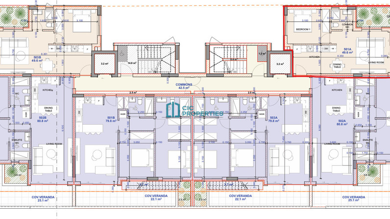 Apartments for sale 50 m² in Kathari, Larnaca, Cyprus