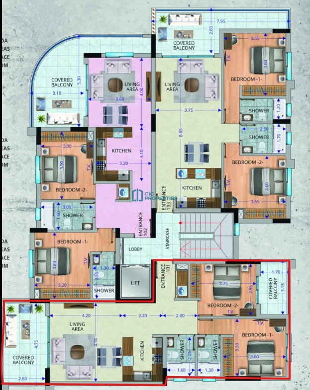 Apartments for sale 80 m² in Livadia Larnakas, Larnaca, Cyprus