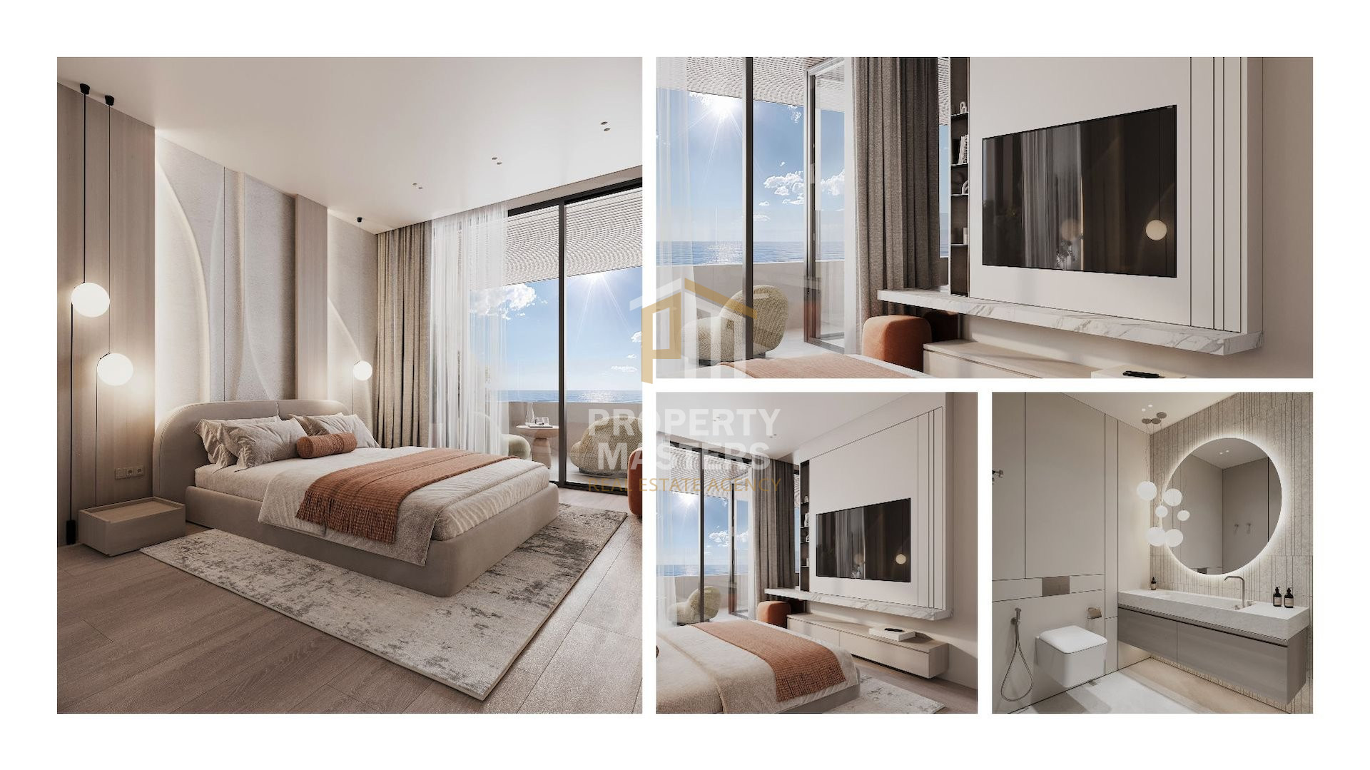 Modern Chlorakas Apartment with Sea View and Pool photo 11