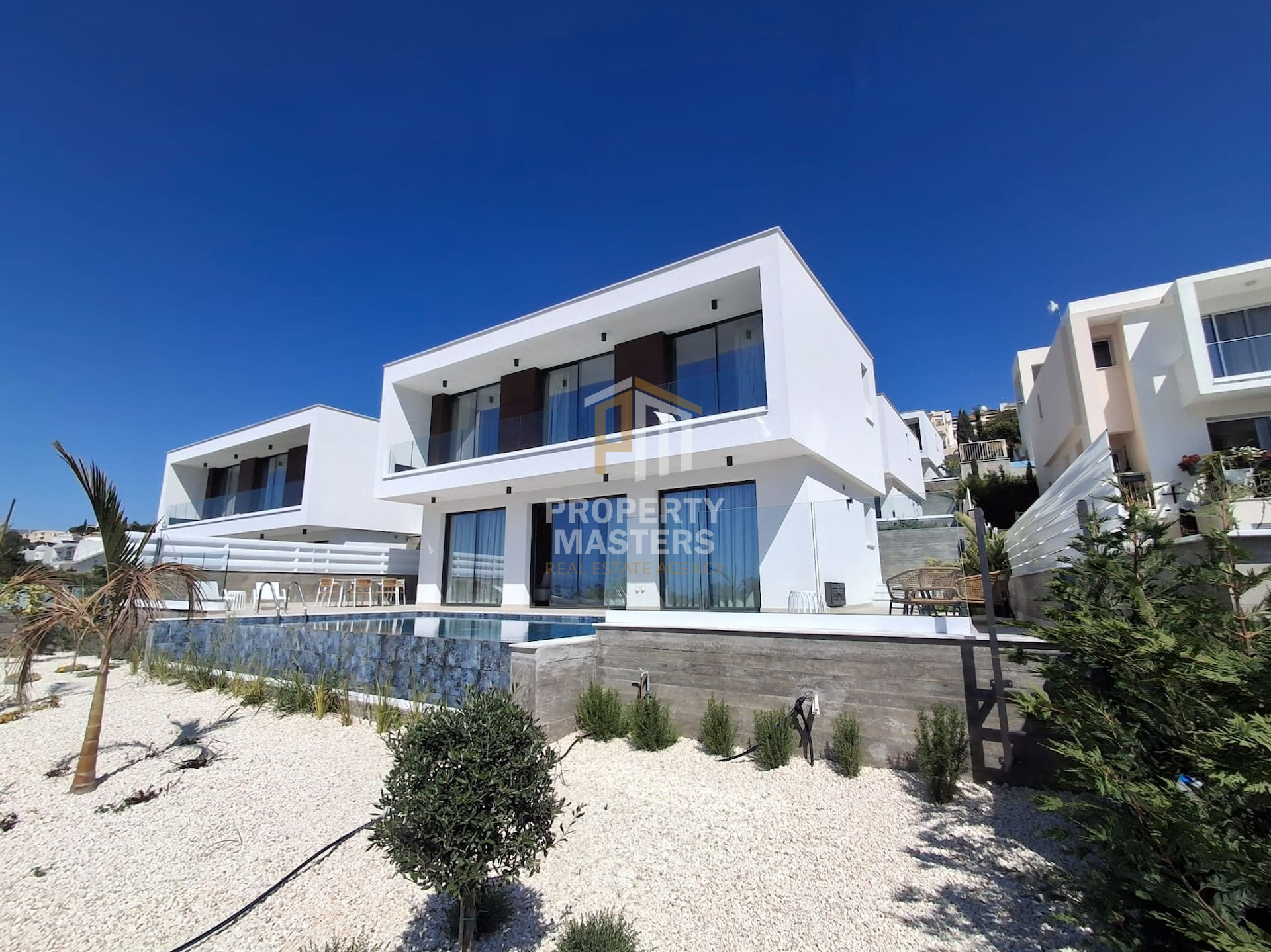 Modern Sea View Villa with Pool in Chlorakas photo 1