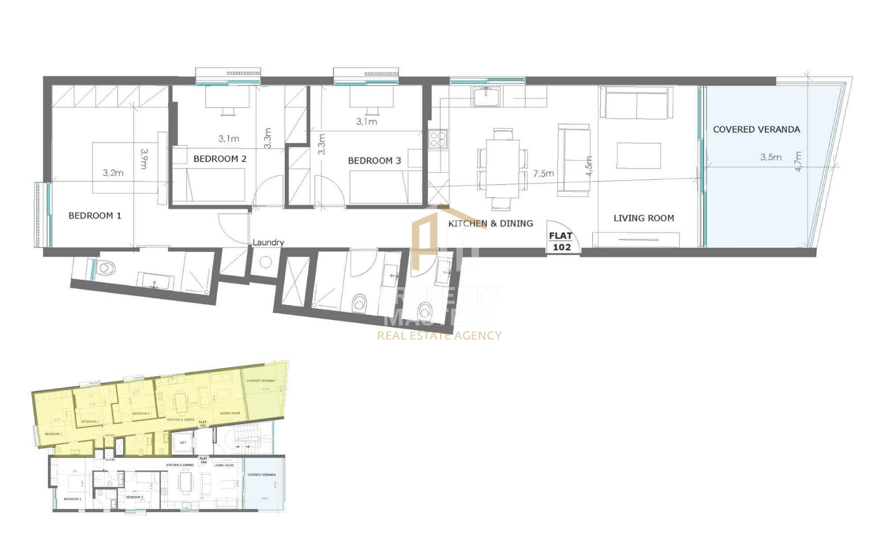 3 Bedroom  Apartment in Strovolos, Nicosia