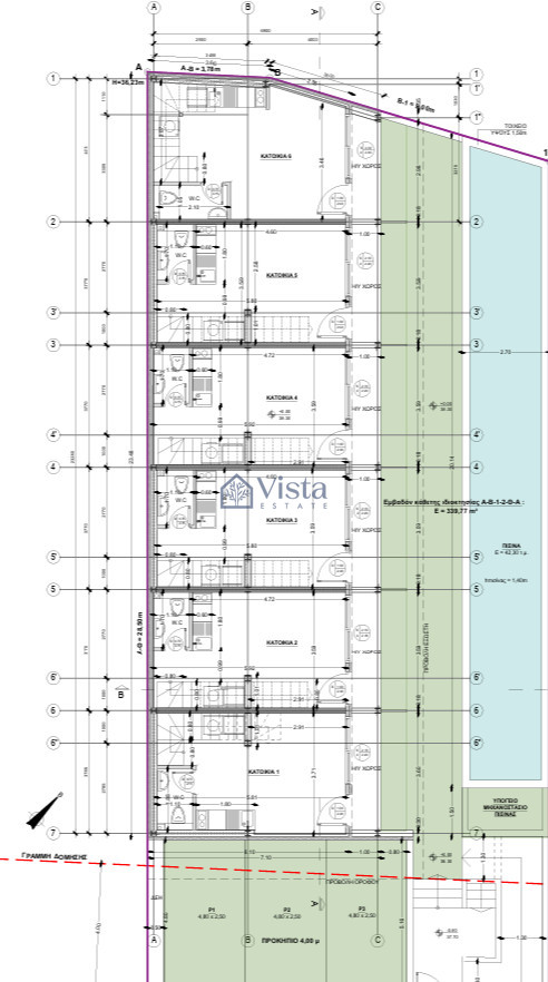 Apartamentos multinivel 1 habitacion 61 m² Kallithea, Grecia