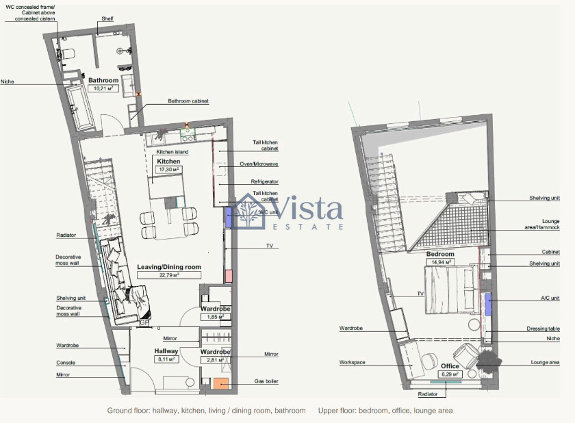 Appartements à plusieurs niveaux 1 chambre 100 m² Municipality of Neapoli Sykies, Grèce