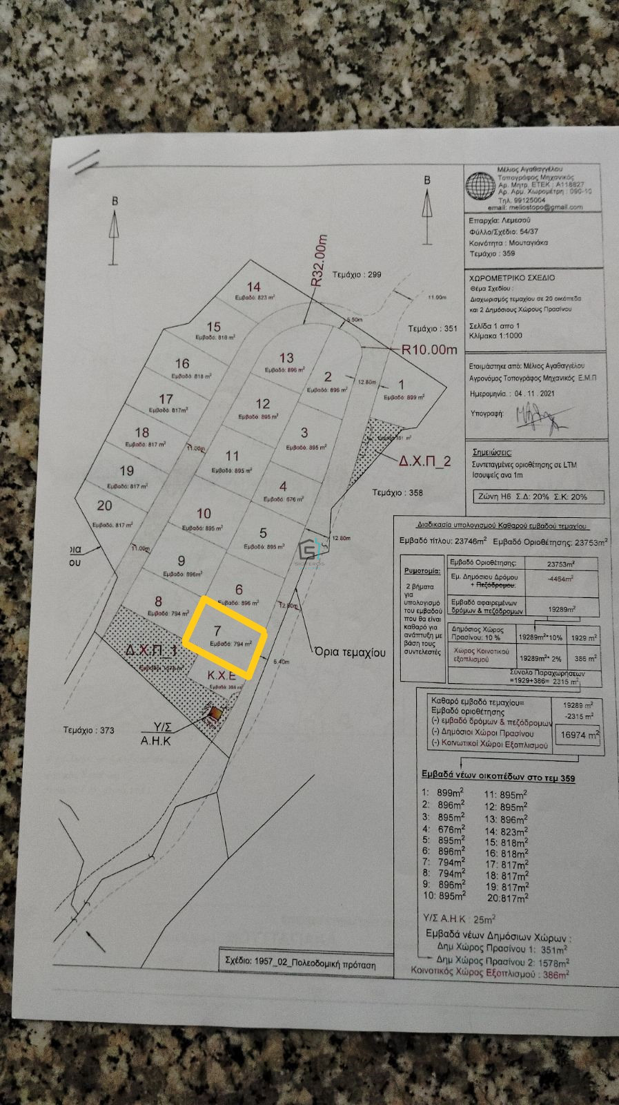 SEA VIEW Residential FIELD - Mouttagiaka 794 sqm - 4