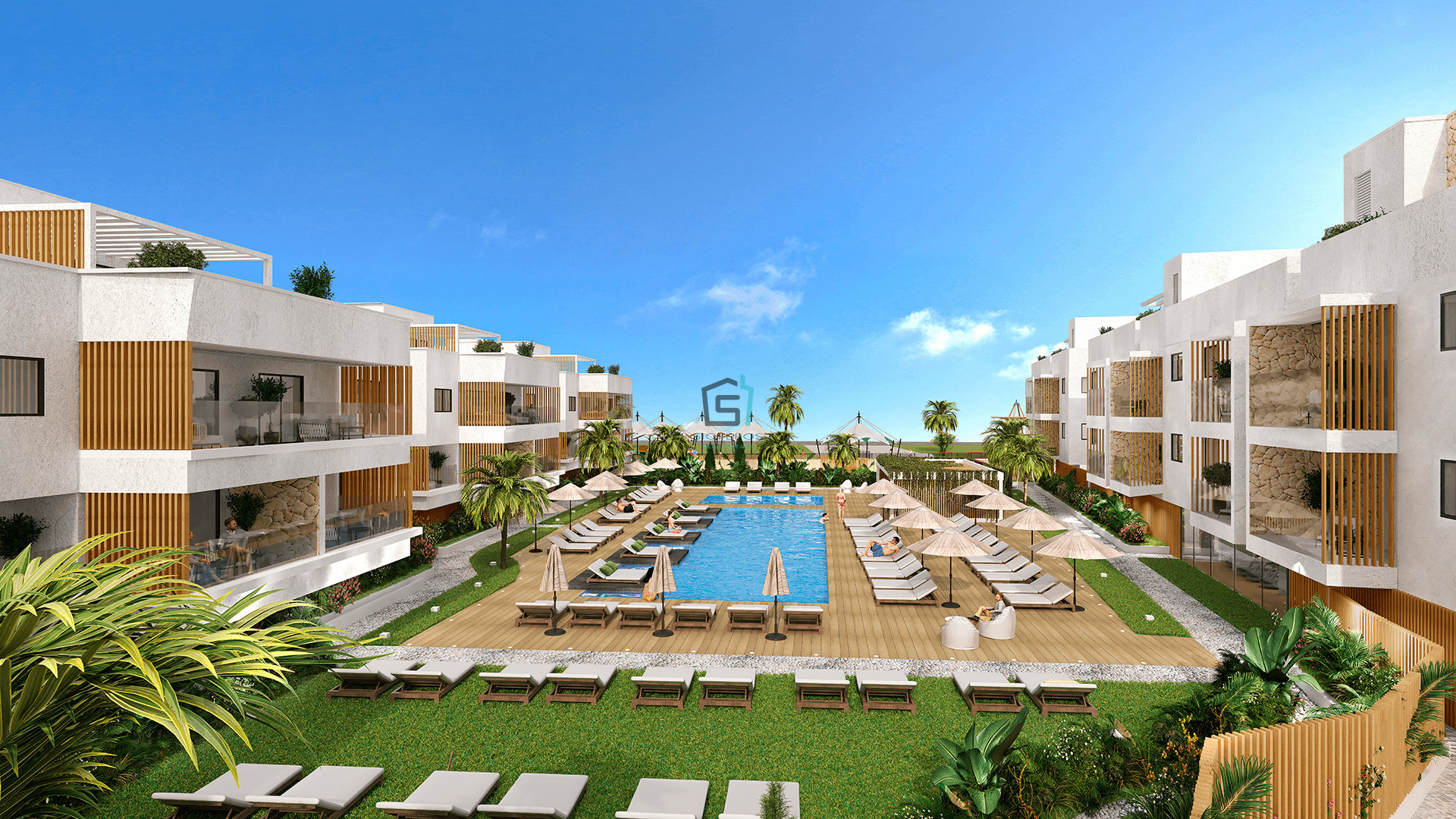 Pool & Garden View 1 Bedroom Apartment - Zygi Village