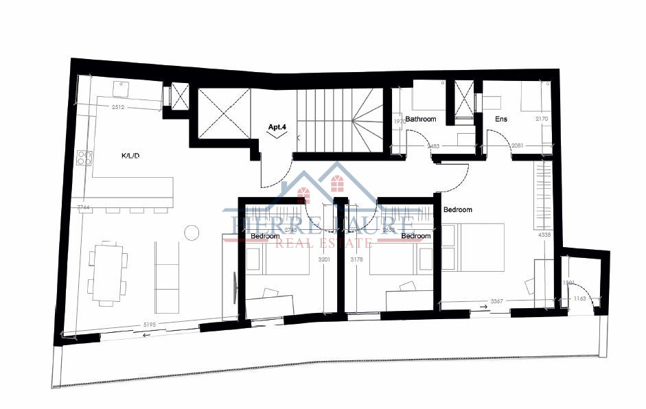 3 bedroom apartment 136 m² Għargħur, Malta