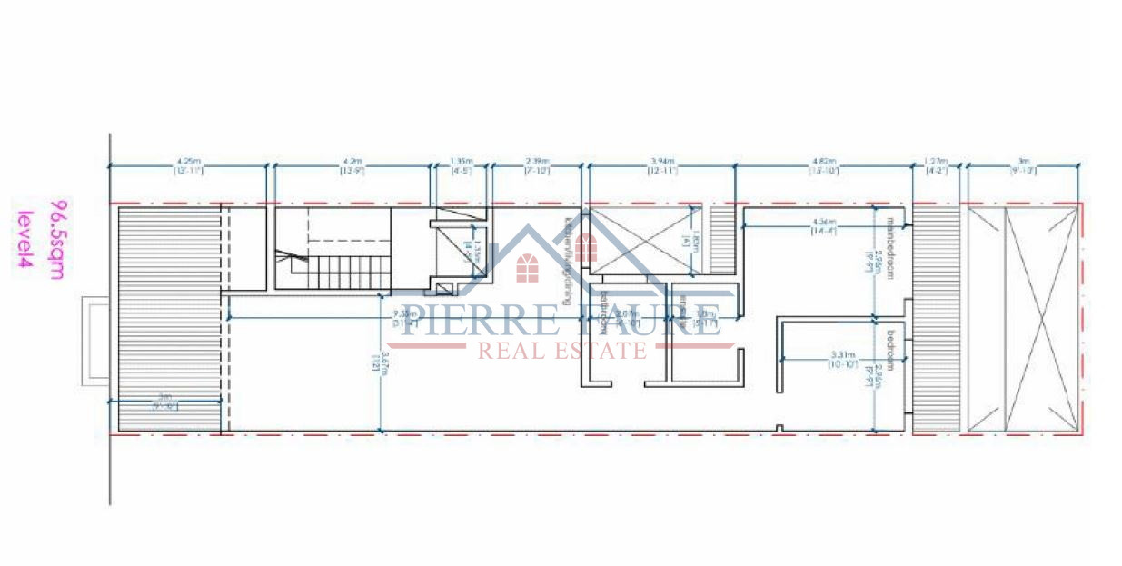 Penthouse z 2 sypialniami 97 m² San Gwann, Malta
