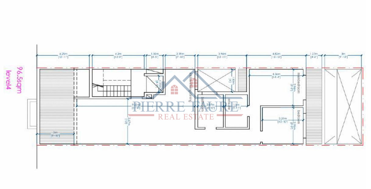 Penthouse z 2 sypialniami 97 m² San Gwann, Malta
