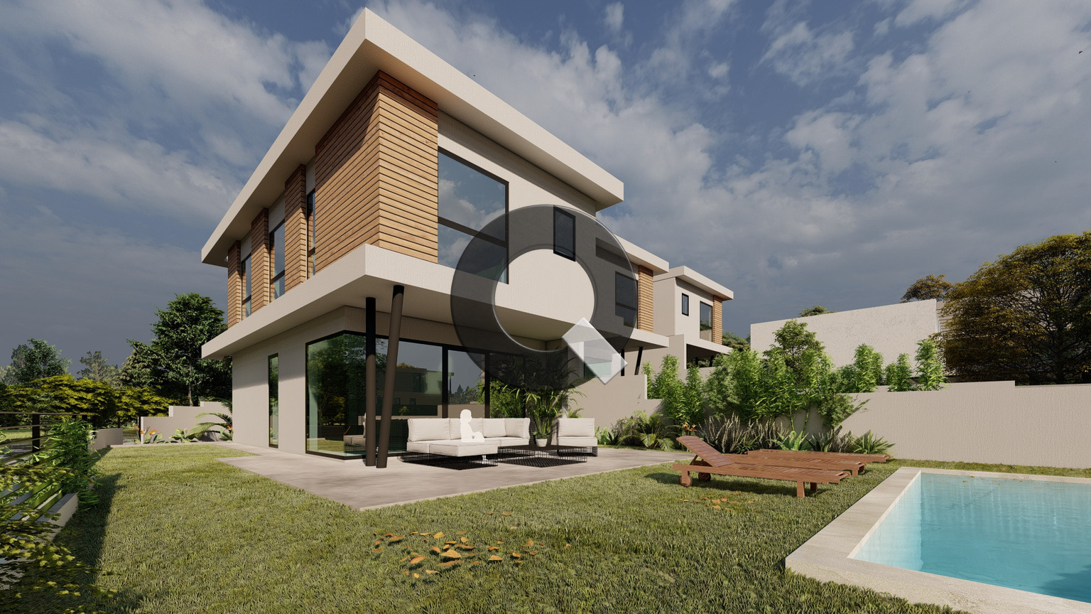 Three-bedroom house — Agios Tychon