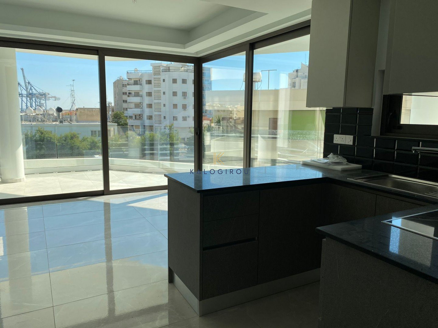 Sea View, Brand New, Two Bedroom Apartment for Rent in Makariou Area, Larnaca