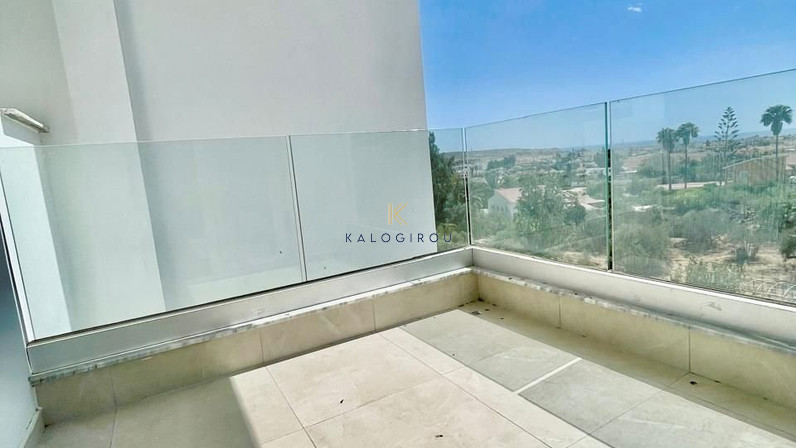 Brand New, Top Floor, Sea View One-bedroom apartment for rent in Pyla, Larnaca.