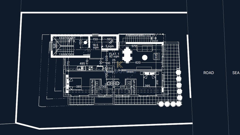 2-bedroom apartments for sale 82 m² in New Marina-Port Area, Larnaca, Cyprus