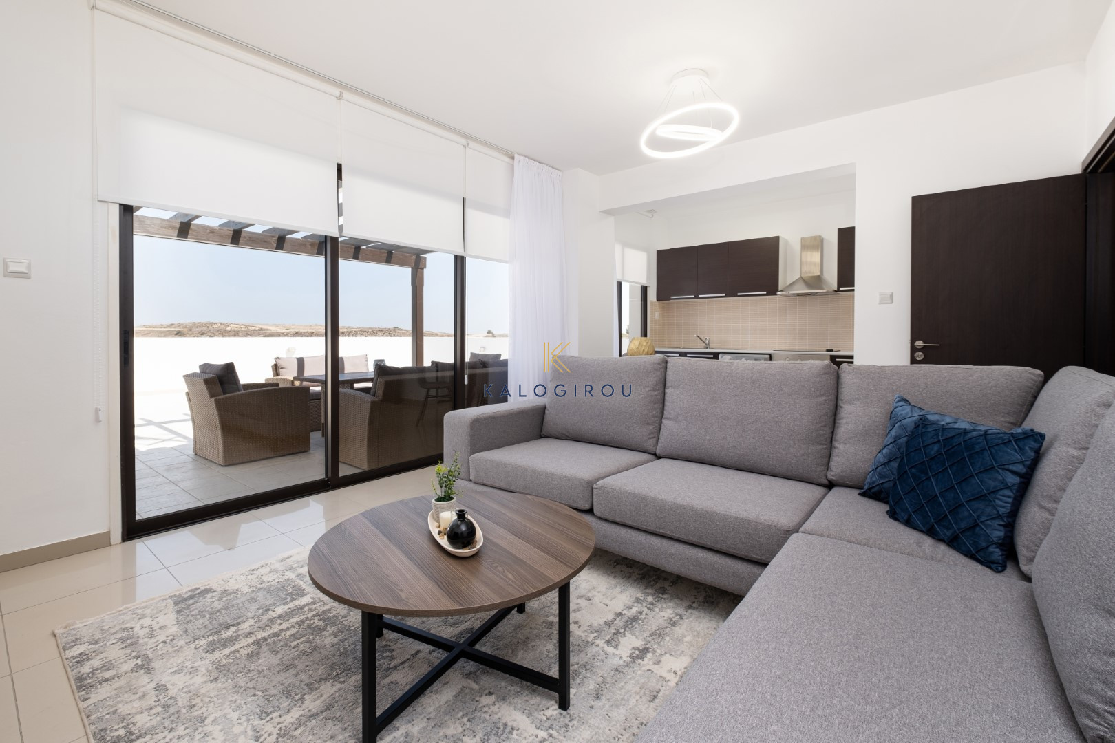 Top Floor, 2 Bedroom Flat with Roof Garden for Rent in Tersefanou area, Larnaca
