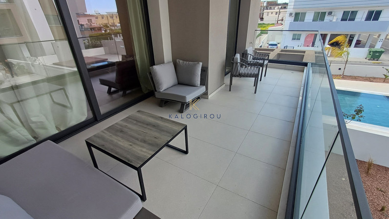 Deluxe 2-Bed Apartment with Common Pool and Gym for Rent in Livadia, Larnaca