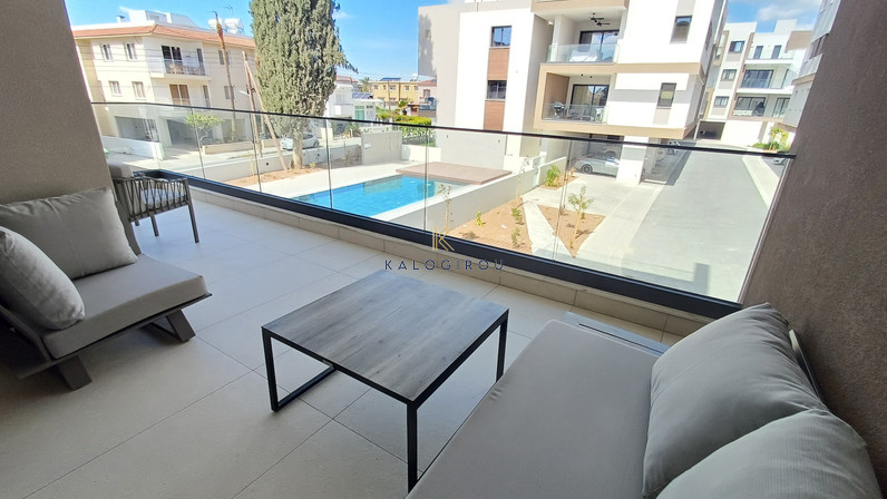 Deluxe 2-Bed Apartment with Common Pool and Gym for Rent in Livadia, Larnaca