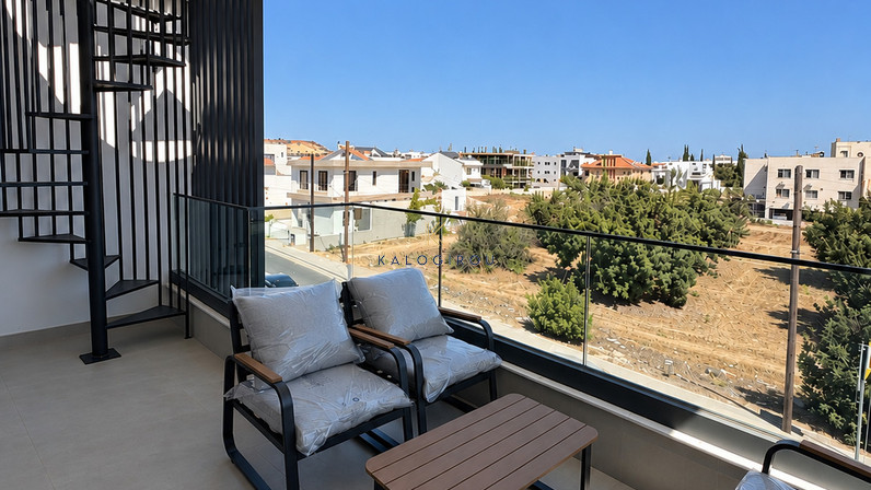 Brand New Three-Bedroom Penthouse with Roof Garden for Rent in Livadia, Larnaca
