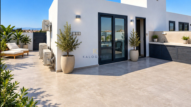 Amazing Three-Bedroom Penthouse with Roof Garden for Rent in Livadia, Larnaca