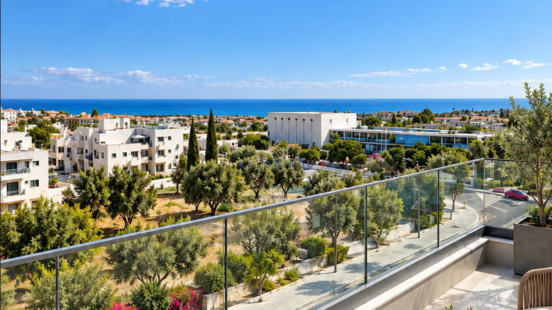 Amazing Three-Bedroom Penthouse with Roof Garden for Rent in Livadia, Larnaca