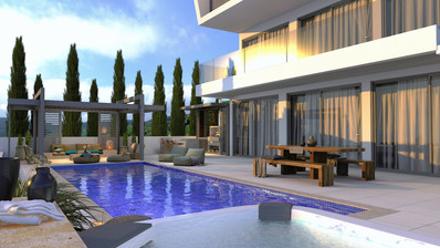 Modern 5 Bed Villa In Geroskipou