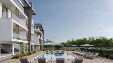 Квартира с 1 спальней в Колони