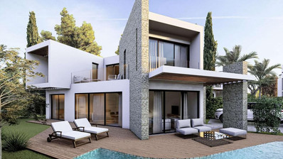 Modern Detached 3 Bed Villa with Sea View in Tala Village