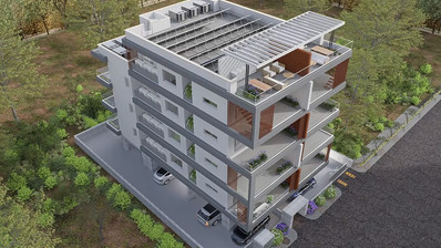 Top Floor Paphos Town Apartment 2 Bedrooms