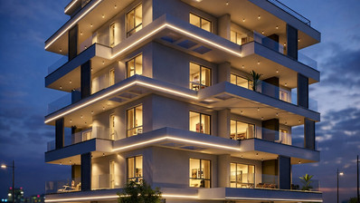 Двухкомнатная квартира на втором этаже в Паралимни