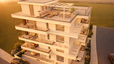 Квартира с двумя спальнями на третьем этаже в Паралимни