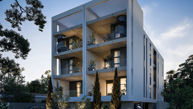 Современная квартира на верхнем этаже в тихом районе Айос Афанасиос