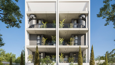 Современная квартира с 2 спальнями на верхнем этаже в тихом районе Айос Афанасиос