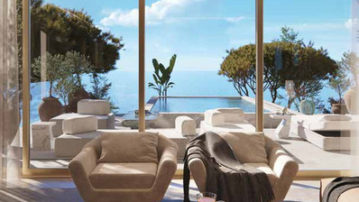 Beachfront 4 Bed Duplex Apartment with Pool and own access to beach in Potamos Germasogeia