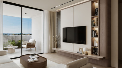 Современная квартира с 2 спальнями на верхнем этаже в солнечной Пафос