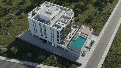 2 Bed Penthouse Apartment with Pool Gym in Vibrant Zakaki