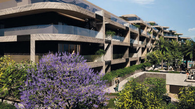 Просторная четырёхкомнатная квартира с кабинетом в Гермасойе с видом на море