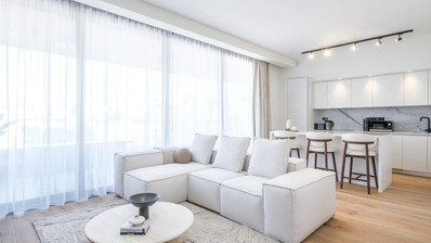 Modern 2nd Floor One Bedroom with Office Apartment in Vibrant Germasogeia Area