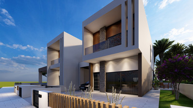 Современная сблокированная вилла с четырьмя спальнями в Экали