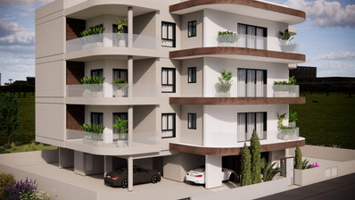 Современная 2-комнатная квартира на 2-м этаже в центре Капсалоса доступна