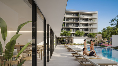 2 Bedroom 4th Floor Apartment with Pool and Gym Kato Polemidia