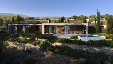 Modern Agios Tychonas Villa with Sea View