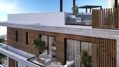 Penthouse Apartment with Elevator in Central Paphos Town