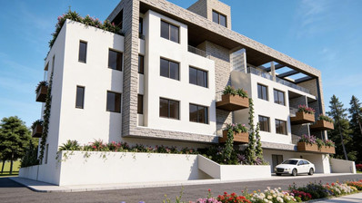 Modern Unfurnished Penthouse With Sea View in Paphos